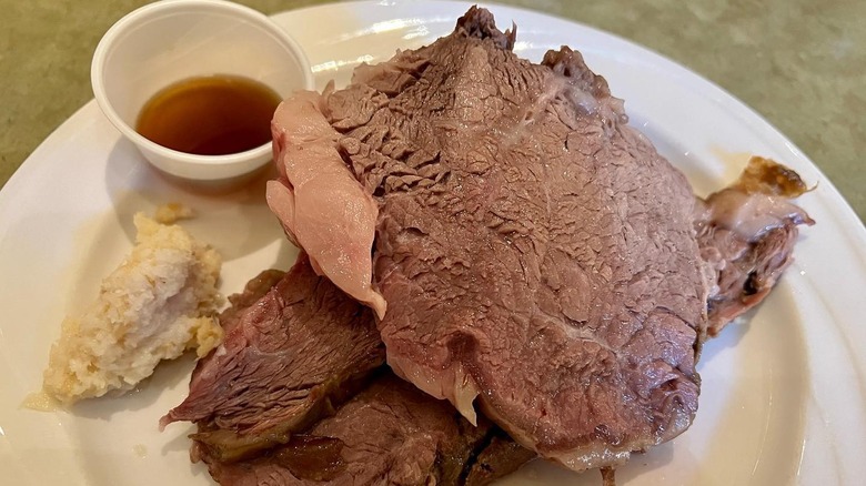 Prime rib, Garden Court Buffet