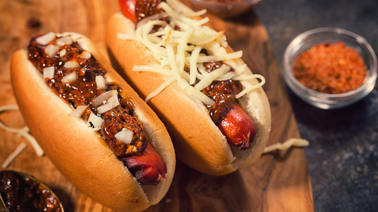 Hot dog with barbecue sauce