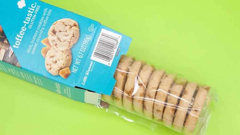 Toffee-tastic cookies in box