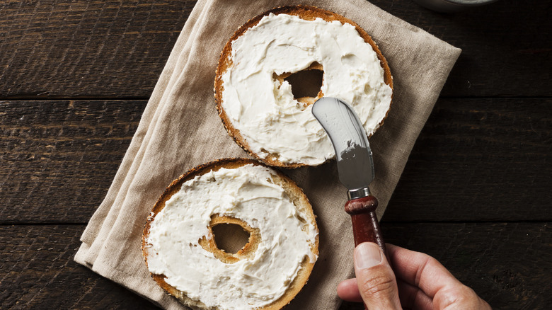 Bagel and cream cheese