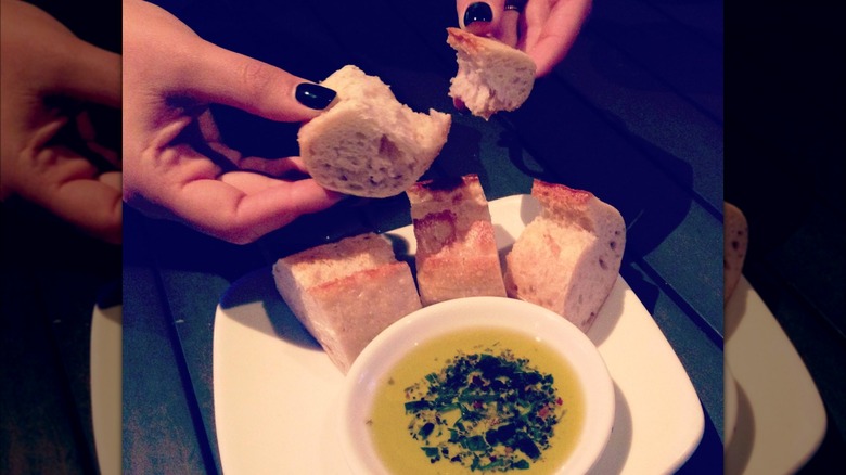 bread and olive oil