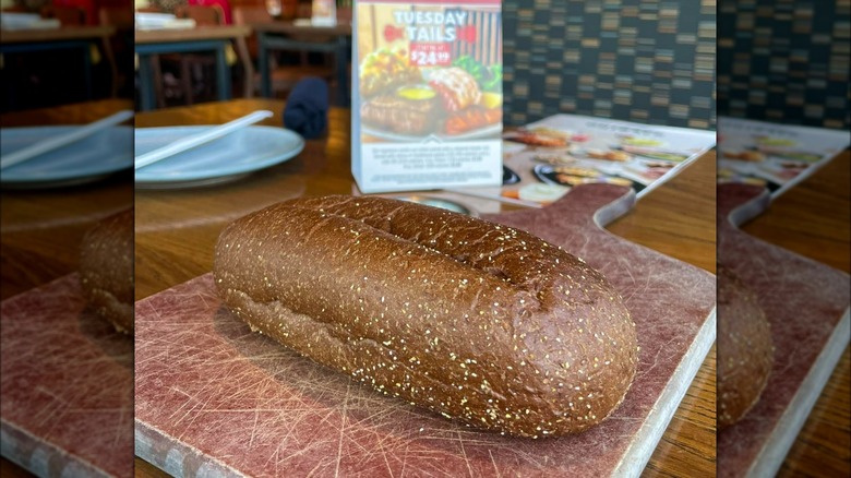 bread loaf on cutting board