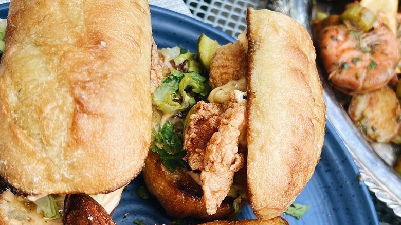 Lula Southern Cookhouse po'boy sandwich