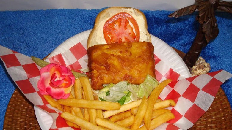 Summerhays fried halibut sandwich