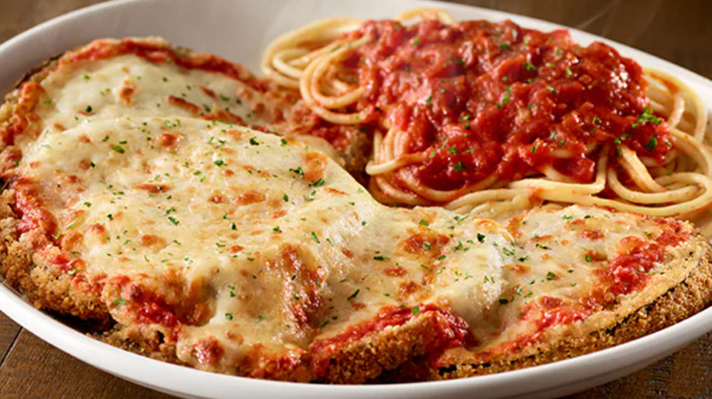 Olive Garden's eggplant parmigiana