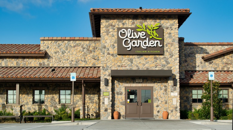 Outside of an Olive Garden