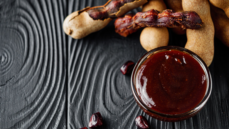 tamarind pictured alongside sauce