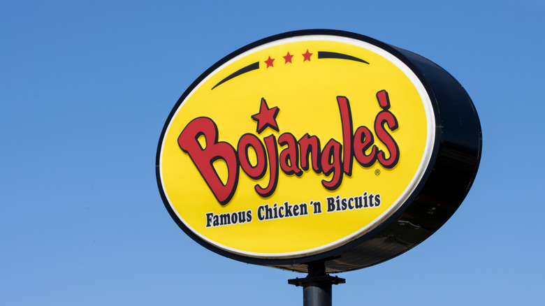 Bojangles yellow sign