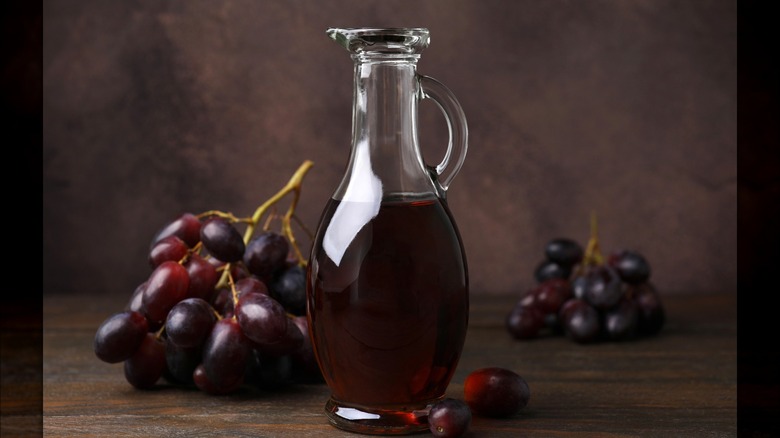 Bottle of wine vinegar