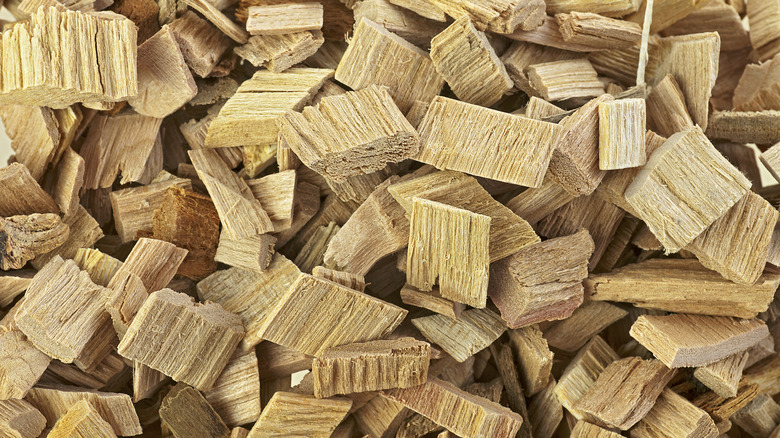 Texture shot of wood chips