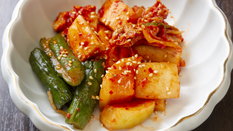 various kimchi types