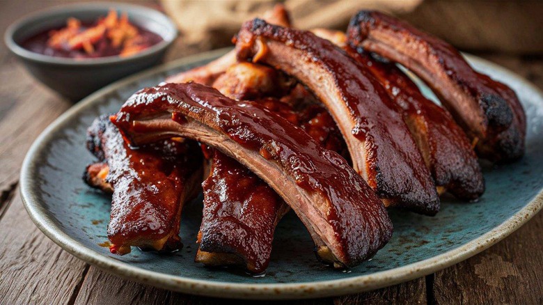 plate of ribs