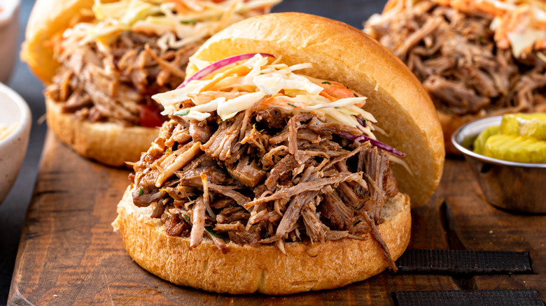 Pulled pork sandwiches