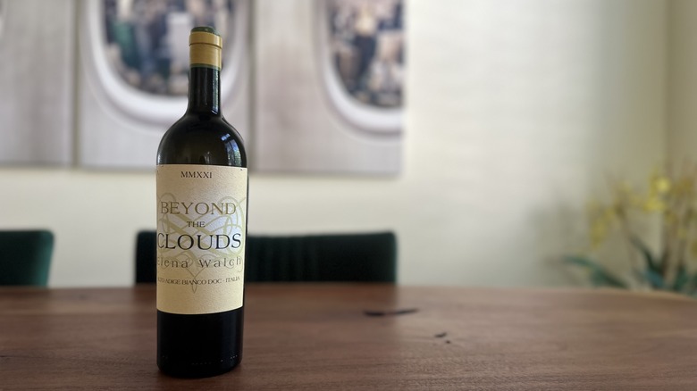 Bottle of Beyond the Clouds wine