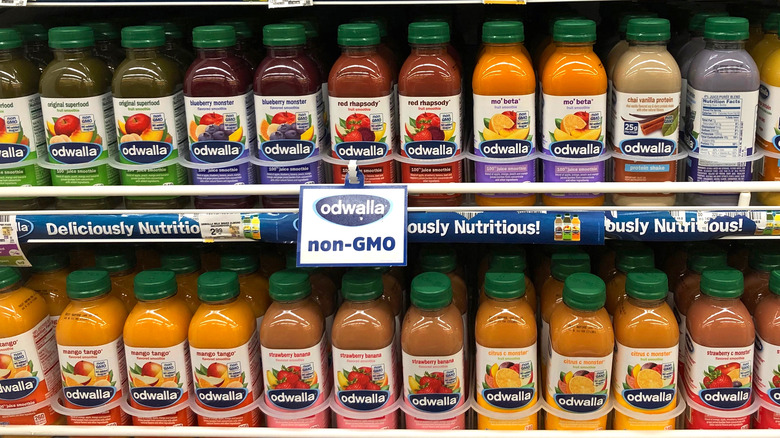 Odwalla juices on shelf