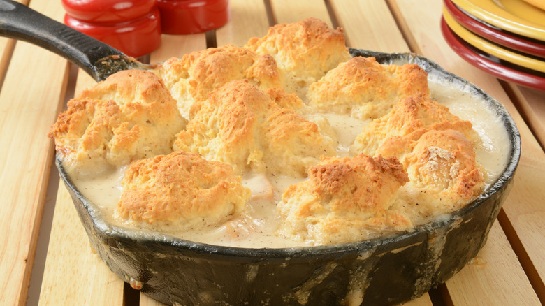 Biscuits on pot pie