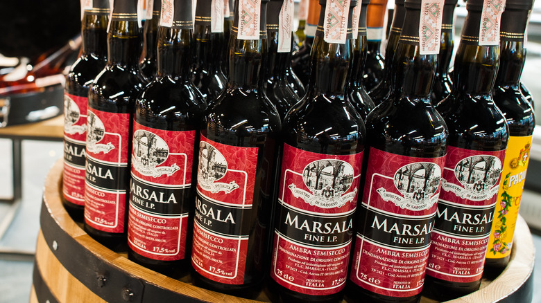 Bottle of Marsala Wine