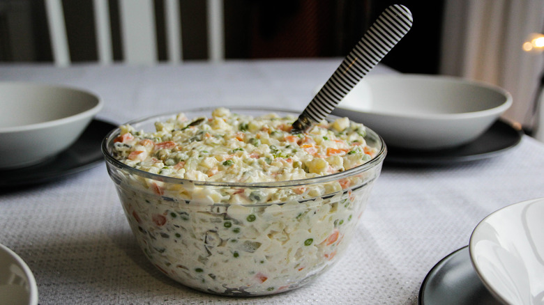 Bowl of potato salad