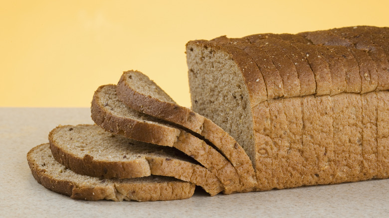 sliced bread on a table