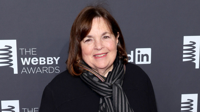 Ina Garten smiling on red carpet