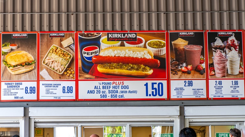 Costco food court menu