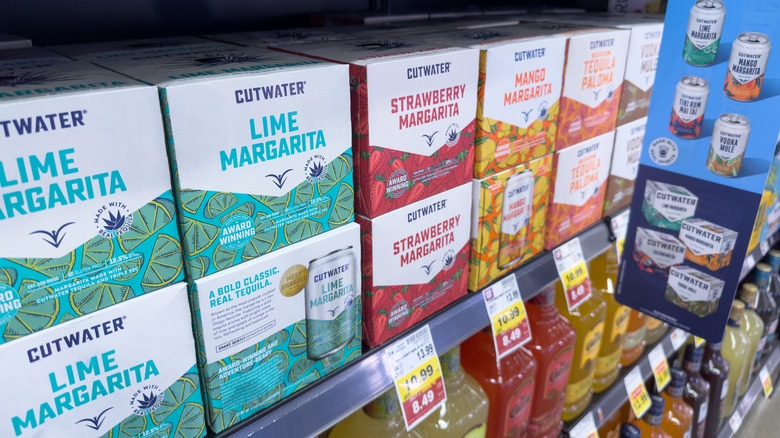 Grocery isle with Cutwater cocktails