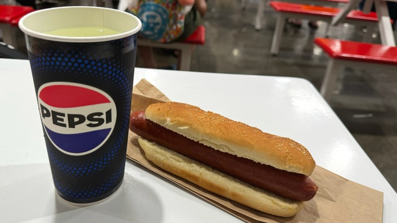 Costco drink and hot dog