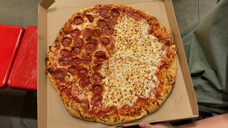 Costco cheese and pepperoni pizza