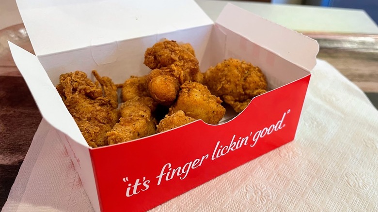 box of KFC chicken nuggets