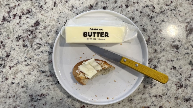 Great Value butter and bread