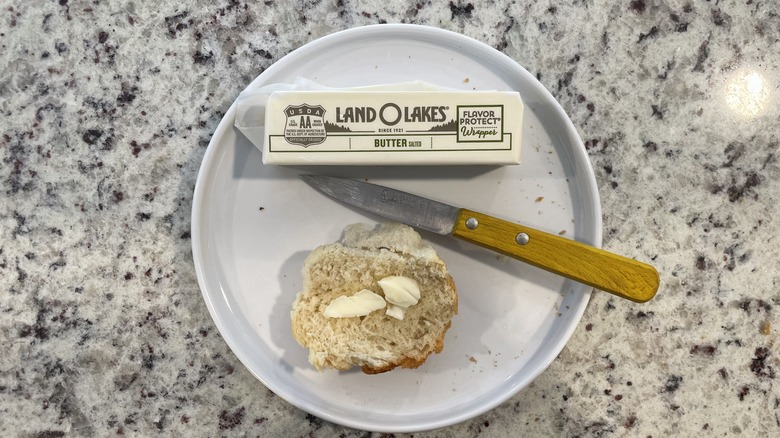 Land O Lakes butter and bread