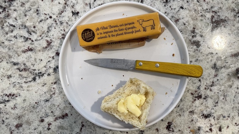 Vital farms butter and bread