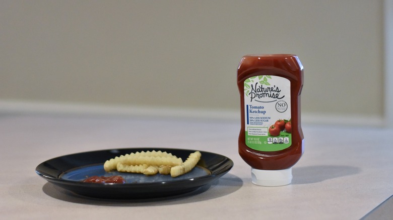 Nature's Promise ketchup with fries