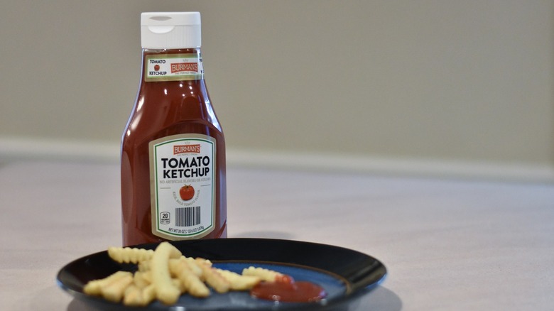 Burman's tomato ketchup with fries