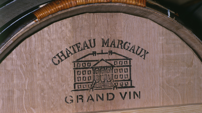 Wine barrel of Château Margaux.