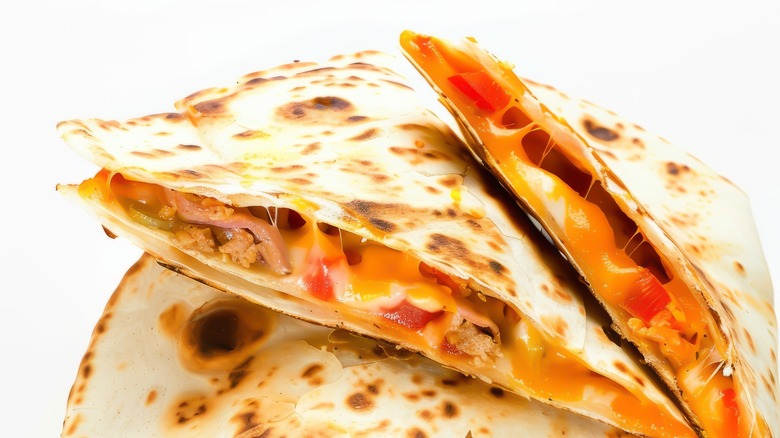 Quesadilla with cheese and veggies