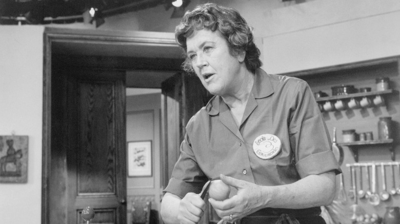 Julia Child cooking