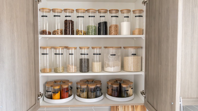 spices in pantry