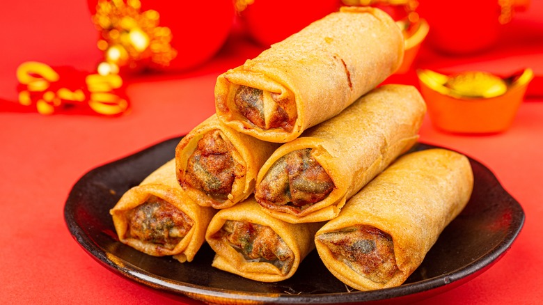 Chinese New Year spring rolls