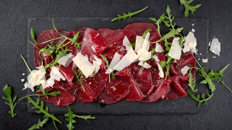 Beef carpaccio