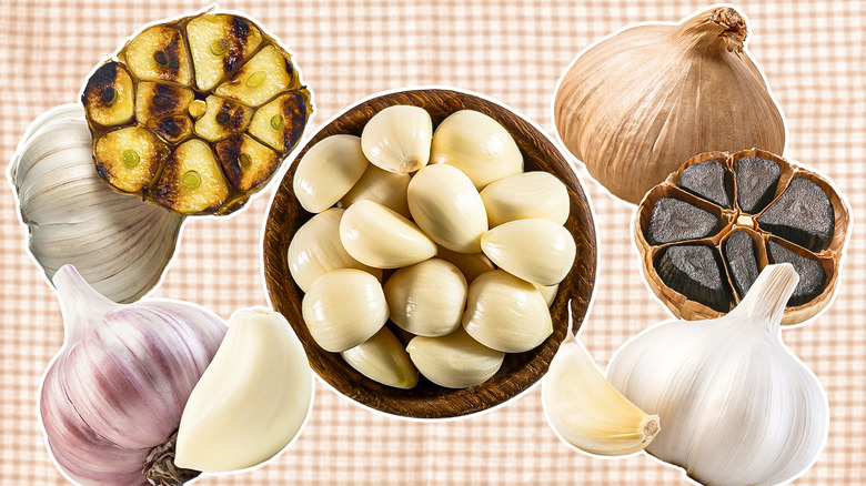 different preparations of garlic