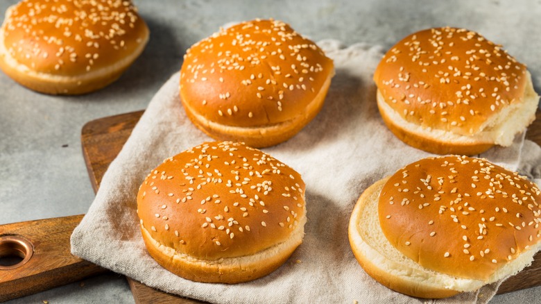 Sesame seed buns