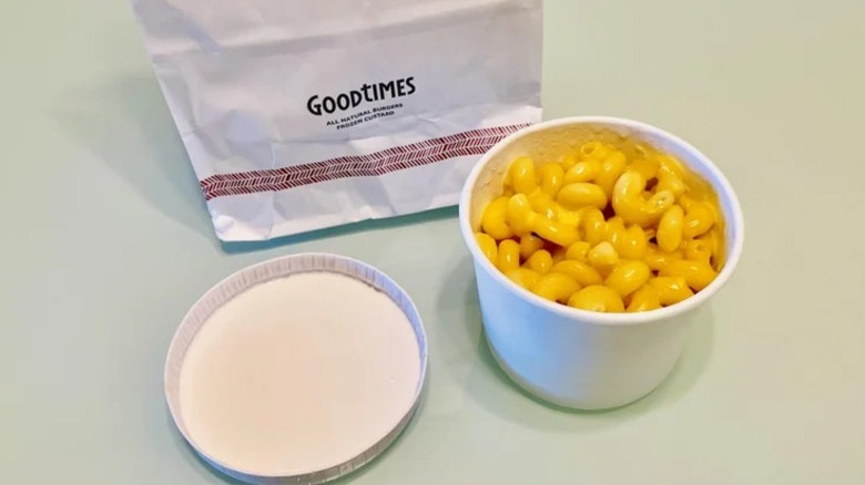 Good Times Burgers & Frozen Custard's mac and cheese