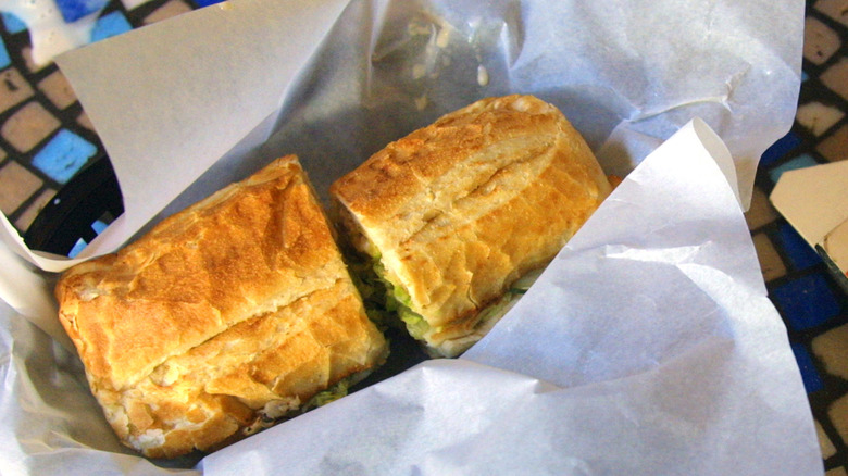 a Potbelly Sanwich Works sandwich