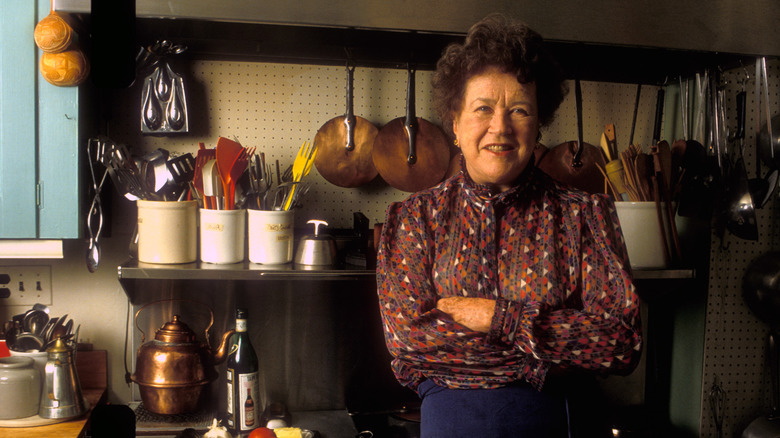 Julia Child in a kitchen