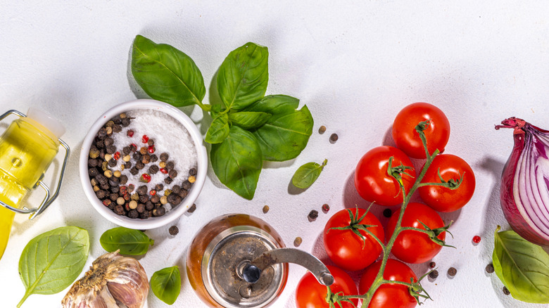 Pasta salad ingredients