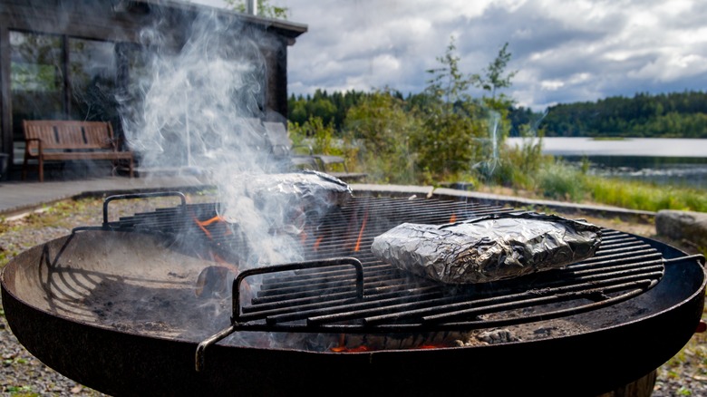 Grilling foil packet meals