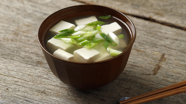 miso soup bowl displayed standalone