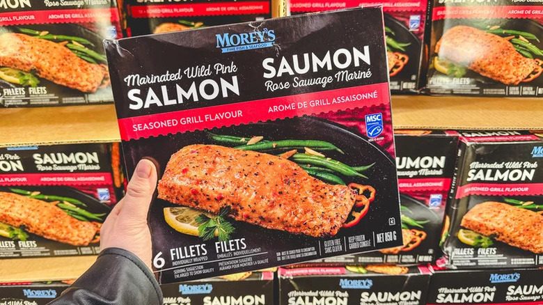 Kirkland Signature salmon fillets on sale at Costco