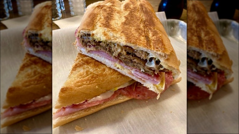 Cuban sandwich at Flan Factory